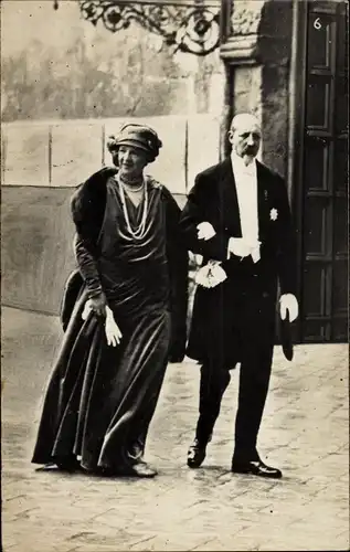 Foto Ak Isabelle d’Orléans-Bragance und Henri d'Orleans