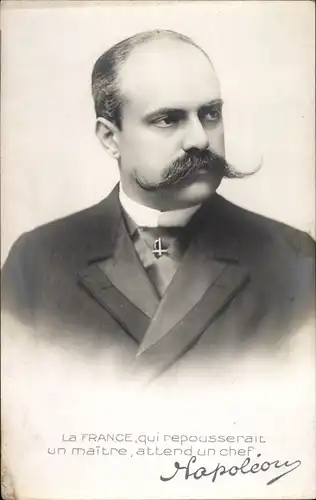 Ak Monseigneur le Prince Victor Napoleon, Portrait