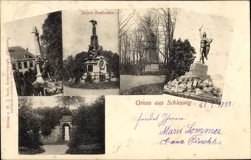 Ak Schleswig an der Schlei, Ansichten der Denkmäler