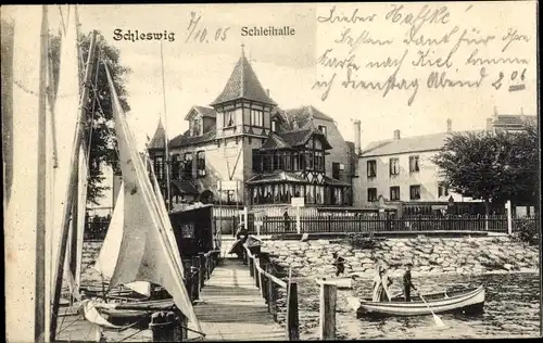 Ak Schleswig an der Schlei, Schleihalle