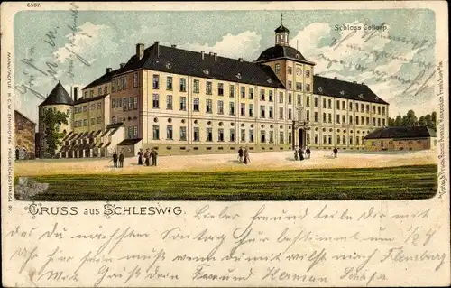 Litho Schleswig an der Schlei, Schloss Gottorf