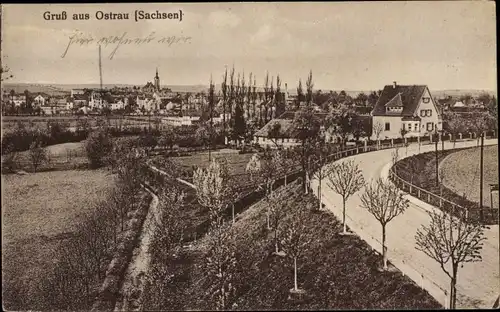 Ak Ostrau in Sachsen, Panorama