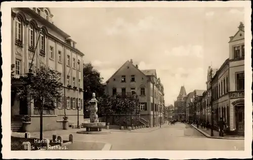 Ak Hartha in Sachsen, Blick vom Rathaus