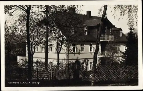 Ak Kretscham Rothensehma Neudorf Sehmatal im Erzgebirge, Toskahaus d. AOK Leipzig