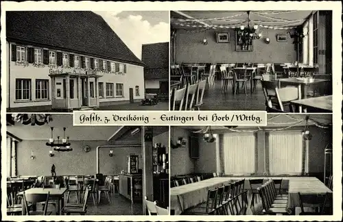 Ak Eutingen im Gäu Kreis Freudenstadt, Gasthof zum Dreikönig, Inh. Joh. Widmaier