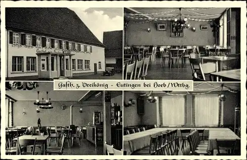 Ak Eutingen im Gäu Kreis Freudenstadt, Gasthof zum Dreikönig, Inh. Joh. Widmaier