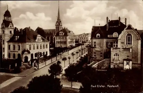 Ak Bad Elster im Vogtland, Postamt