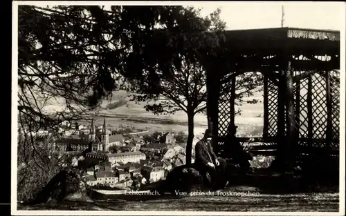 Ak Echternach Luxemburg, Vue prise du Trosknepchen