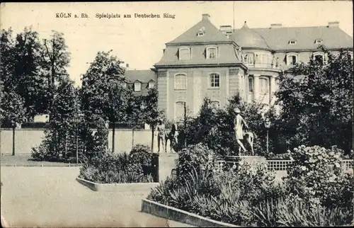 Ak Köln am Rhein, Spielplatz am Deutschen Ring