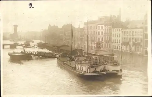 Foto Ak Köln am Rhein, Rheinansicht