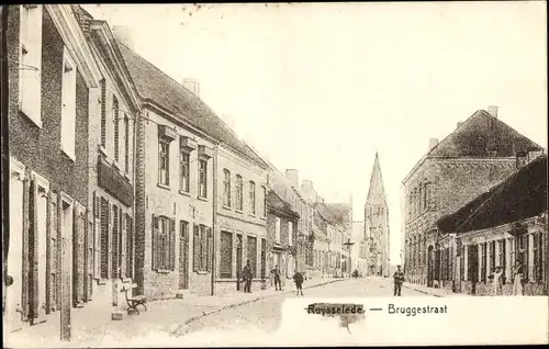 Ak Ruysselede Ruiselede Westflandern, Bruggestraat