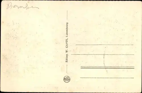 Ak Vianden Luxemburg, Vue prise de la route de Diekirch