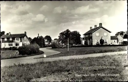Ak Hooghalen Drenthe Niederlande, Middendorpstraat