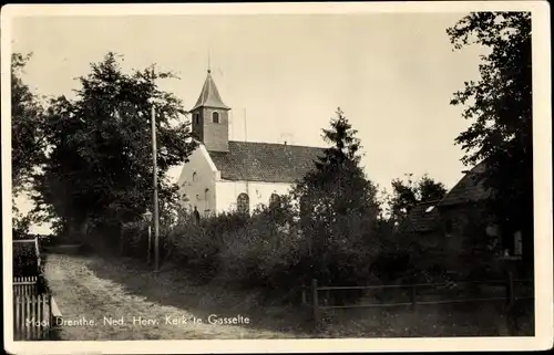 Ak Gasselte Drenthe, Ned. Herv. Kerk