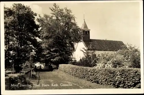 Ak Gasselte Drenthe, Ned. Herv. Kerk