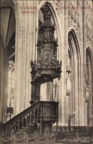 Ak 's Hertogenbosch Nordbrabant Niederlande, St. Janskerk, Preekstoel