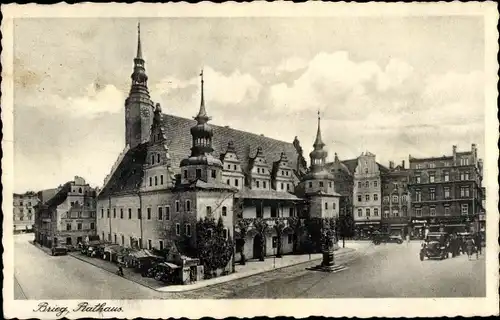Ak Brzeg Brieg Schlesien, Rathaus