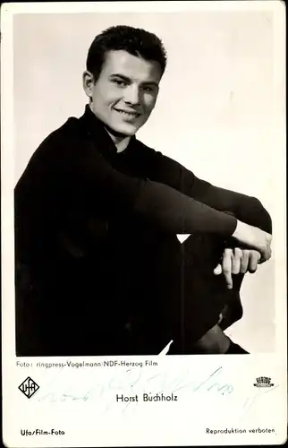 Ak Schauspieler Horst Buchholz, Portrait, Autogramm