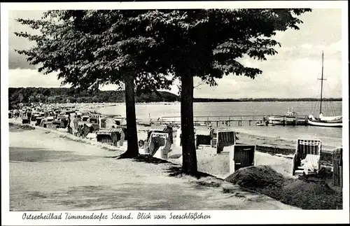 Ak Ostseebad Timmendorfer Strand, Blick vom Seeschlößchen