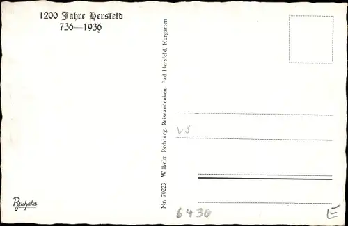 Ak Bad Hersfeld in Hessen, Partie am Hopfengarten