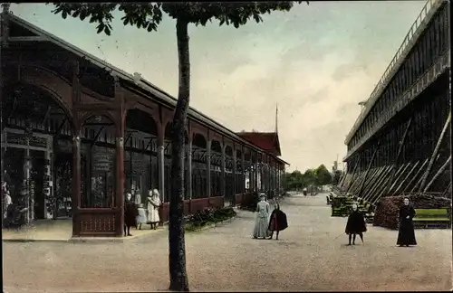 Ak Bad Rothenfelde am Teutoburger Wald, Partie an der Wandelhalle