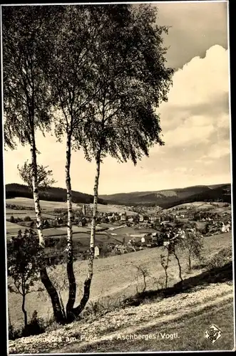 Ak Brunndöbra Klingenthal im Vogtland Sachsen, Am Fuße des Aschberges