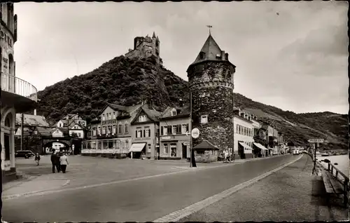 Ak Sankt Goarshausen am Rhein, Marktplatz