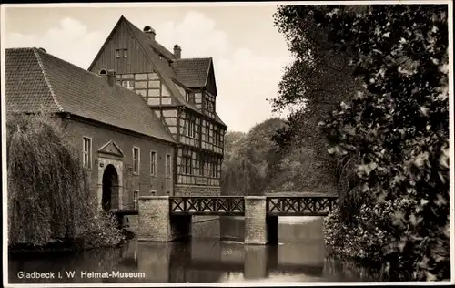 Ak Gladbeck, Heimatmuseum, Brücke