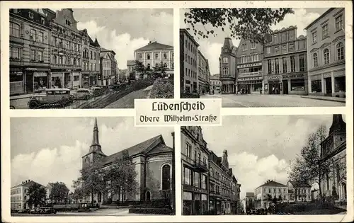 Ak Lüdenscheid, Obere Wilhelm Straße, Kirche