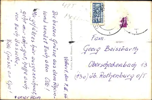 Ak Velbert im Rheinland, Totale, Strandbad, Gymnasium, Lehrlingsheime, Berufsschule