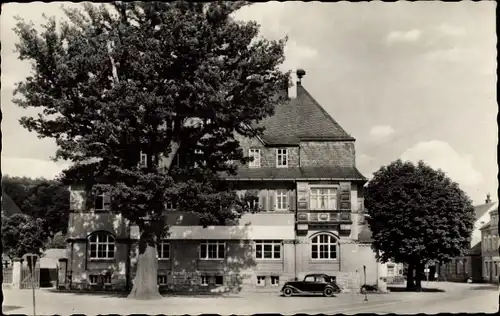 Ak Burkhardtsdorf im Erzgebirge, Rathaus