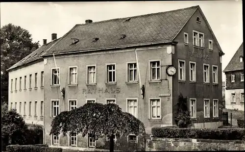 Ak Hartmannsdorf in Sachsen, Rathaus