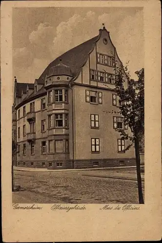 Ak Germersheim am Rhein, Offiziersgebäude