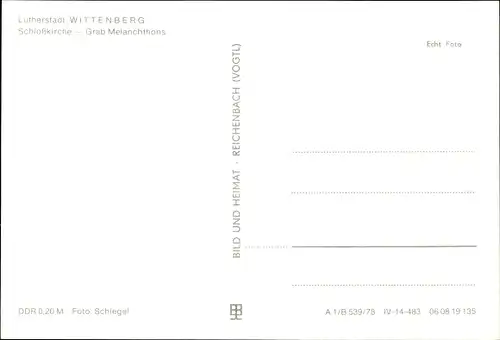 Ak Lutherstadt Wittenberg, Schloßkirche, Grab Melanchthons, Buntglasfenster