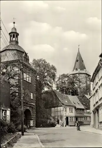 Ak Mühlhausen in Thüringen, Am Frauentor, Straßenansicht