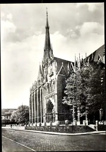 Ak Mühlhausen in Thüringen, Marienkirche, Thomas-Müntzer-Gedenkstätte