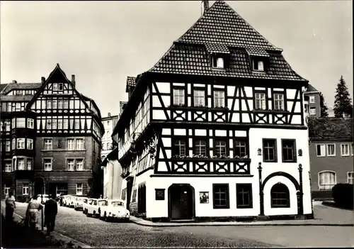Ak Lutherstadt Eisenach in Thüringen, Lutherhaus, Fachwerkhäuser, Autos
