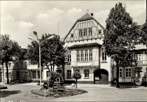 Ak Arneburg an der Elbe, Heimatmuseum, Außenansicht, Fachwerkhaus