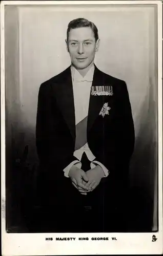 Ak His Majesty King George VI of England, König Georg VI