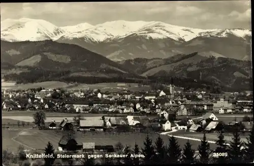 Ak Knittelfeld Steiermark, Ort mit Umgebung, Seckauer Alpen