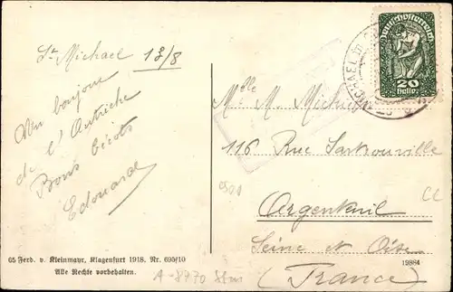 Ak Sankt Michael in Obersteiermark, Ort mit Umgebung