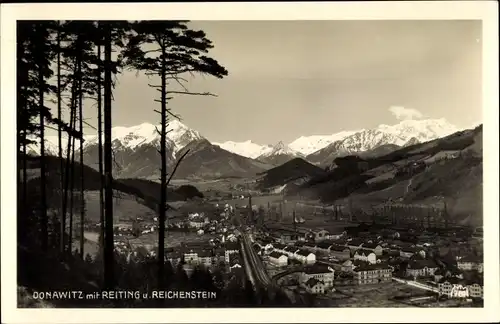 Ak Donawitz Leoben Steiermark, Ort, Reiting, Reichenstein