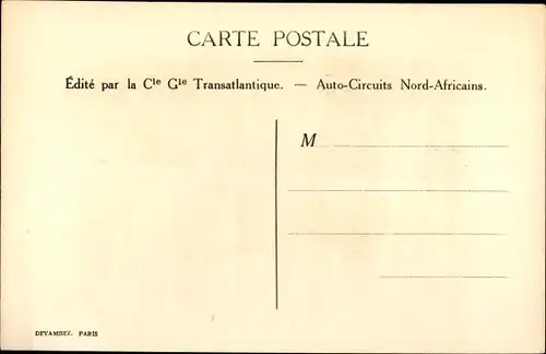 Künstler Ak Sandoz, Araber, Afrikaner, Auto Circuits Nord Africains, CGT