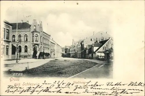 Ak Schleswig an der Schlei, Stadtweg