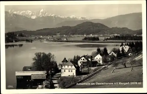 Ak Annenheim am Ossiachersee Kärnten, Ort mit Mangart