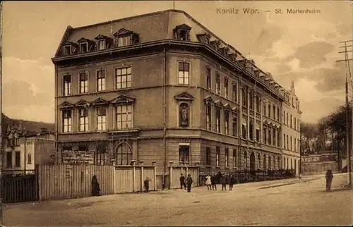 Ak Chojnice Konitz Westpreußen, St. Marienheim