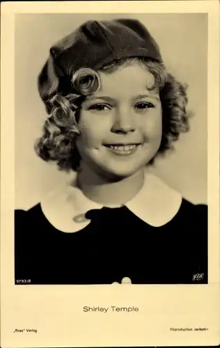 Ak Schauspielerin Shirley Temple, Portrait