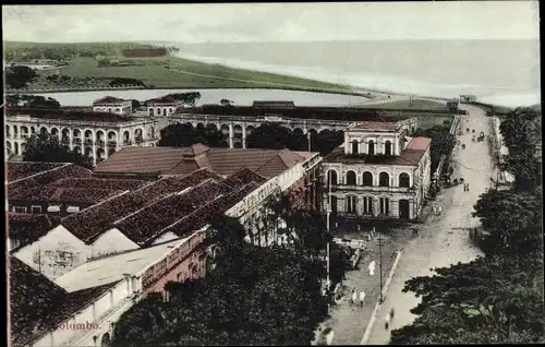 Ak Colombo Ceylon Sri Lanka, Partial View of the Town