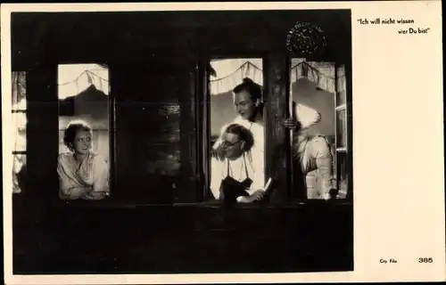 Ak Filmszene, Ich will nicht wissen wer Du bist