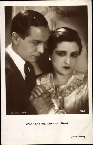 Ak Schauspieler Walther Rilla und Carmen Boni